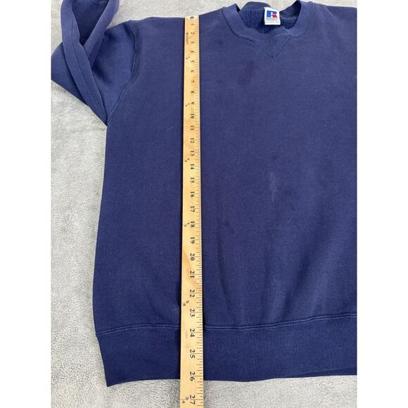 Vintage 90s Russell Athletic Pullover Sweatshirt Men's Size XL Blue - Picture 10 of 11